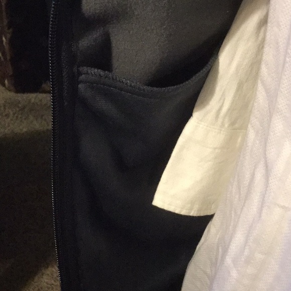 NWOT FREE TECH DARK GRAY/BLACK ZIP HOODED JACKET - Picture 6 of 8